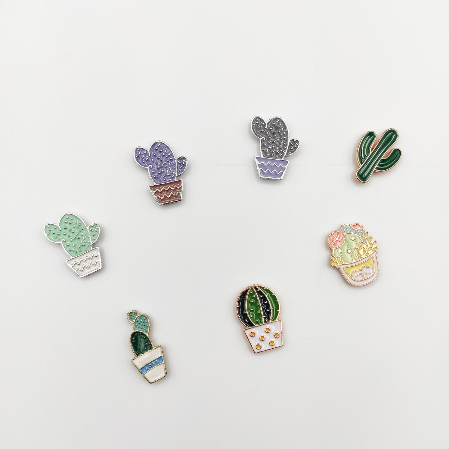 Cactus Enamel Needle Minders, Small Needle Minder for Embroidery, Cross Stitch, Needle work, Needle point tools