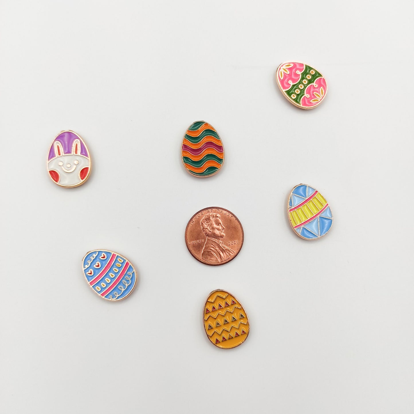 Easter Egg Enamel needle minders, Small Needle Minder for Embroidery, Cross Stitch, Needle work, Needle point tools