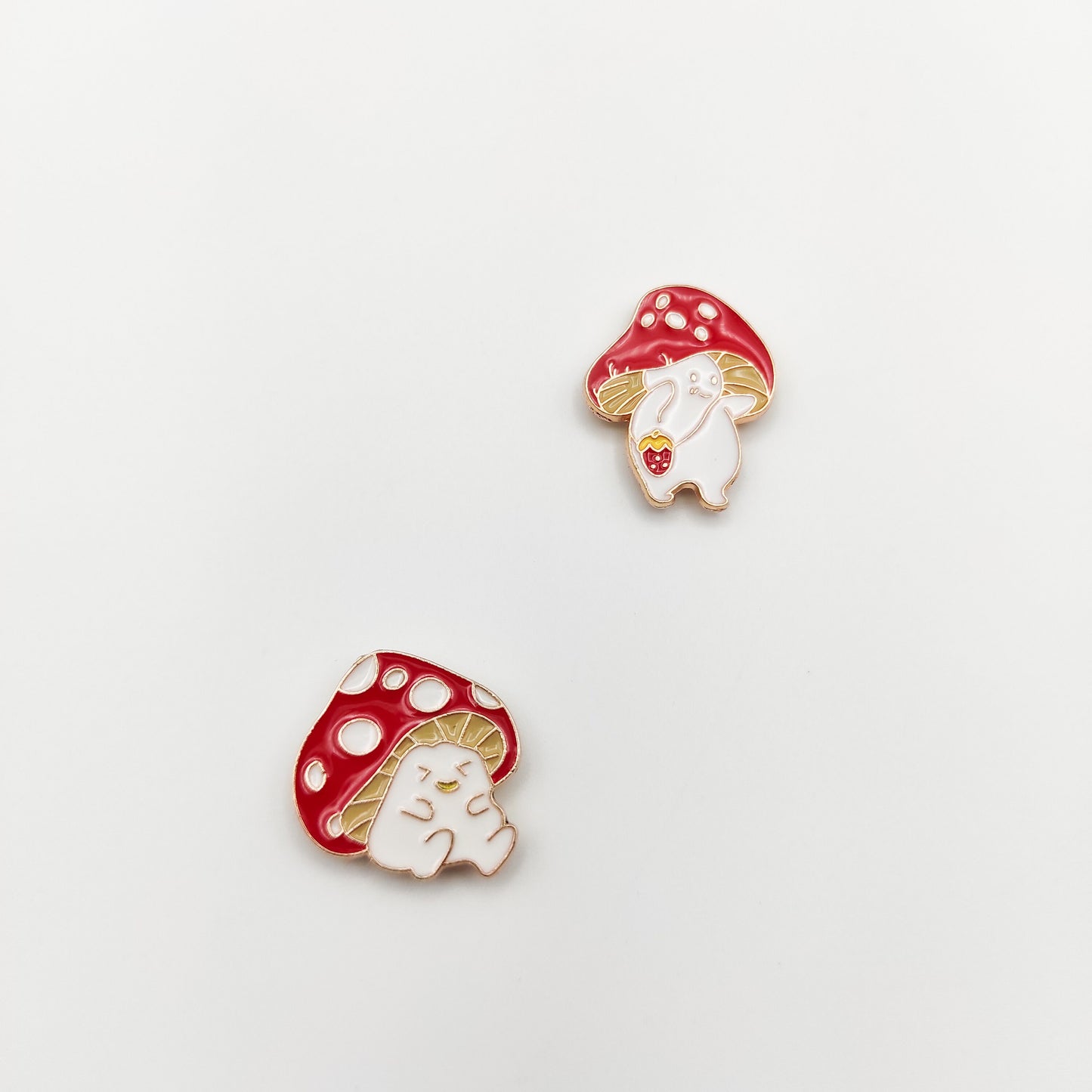 Cute Mushroom Enamel needle minders, Small Needle Minder for Embroidery, Cross Stitch, Needle work, Needle point tools