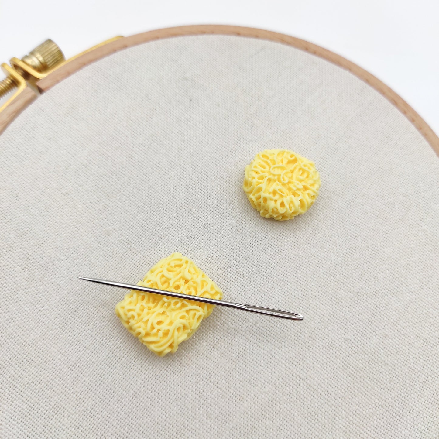 Ramen Noodle Resin needle minders, Needle Minders for Embroidery, Cross Stitch, Needlework, Needlepoint tools, Needle Keeper