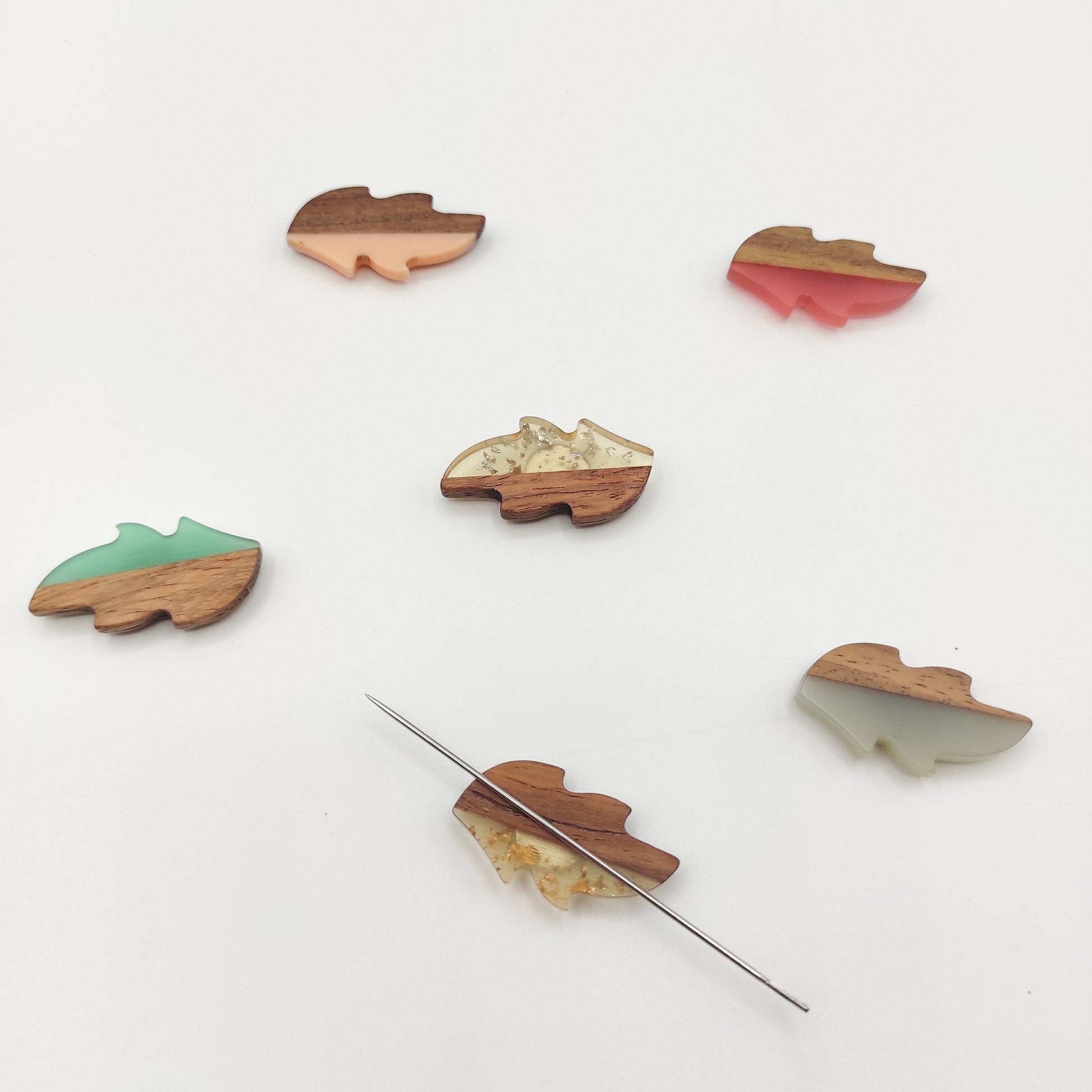 Wood and Resin needle minders, Needle Minder for Embroidery, Cross Stitch, Needle work, Needle point tools