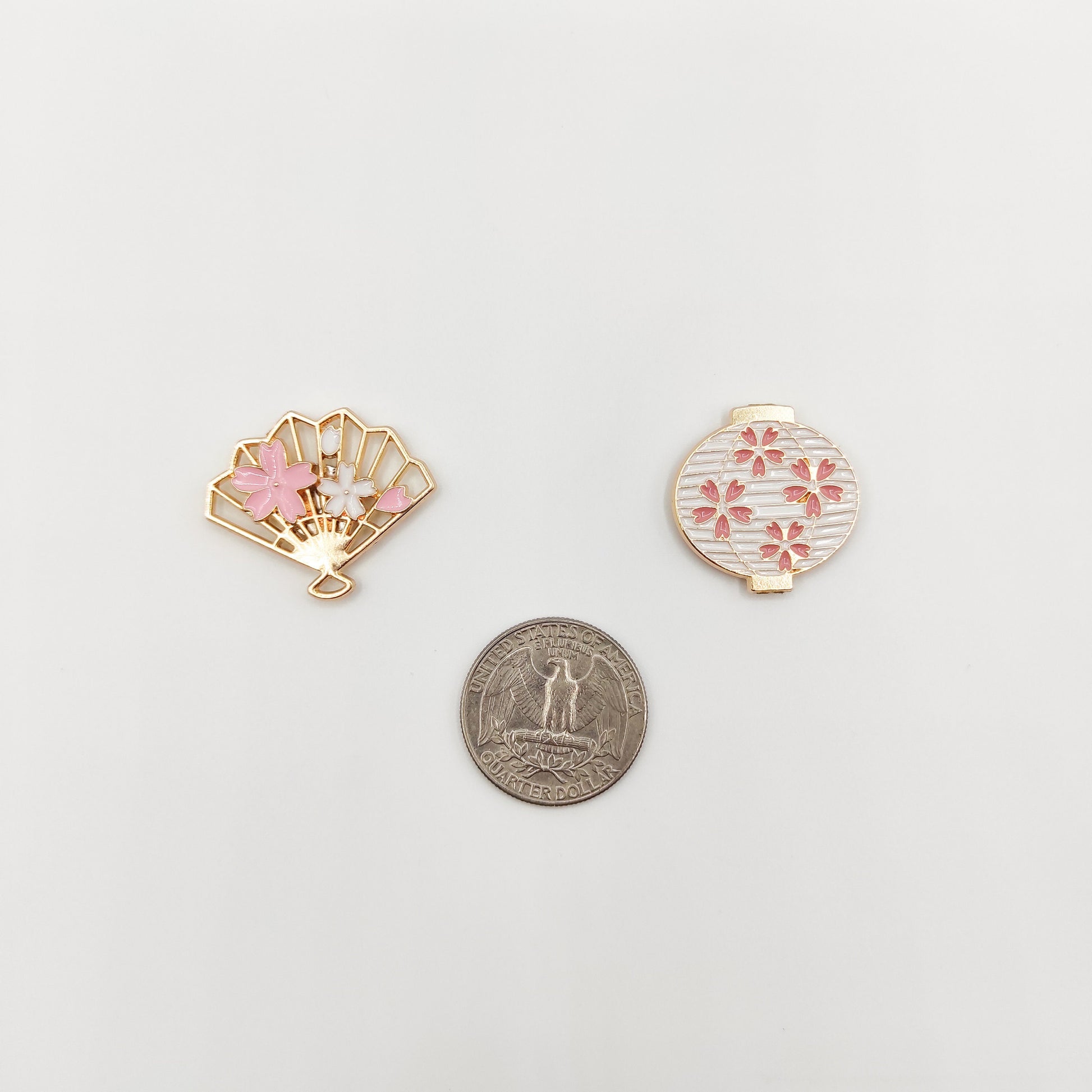 Cherry Blossoms Enamel needle minders, Needle Minder for Embroidery, Cross Stitch, Needle work, Needle point tools