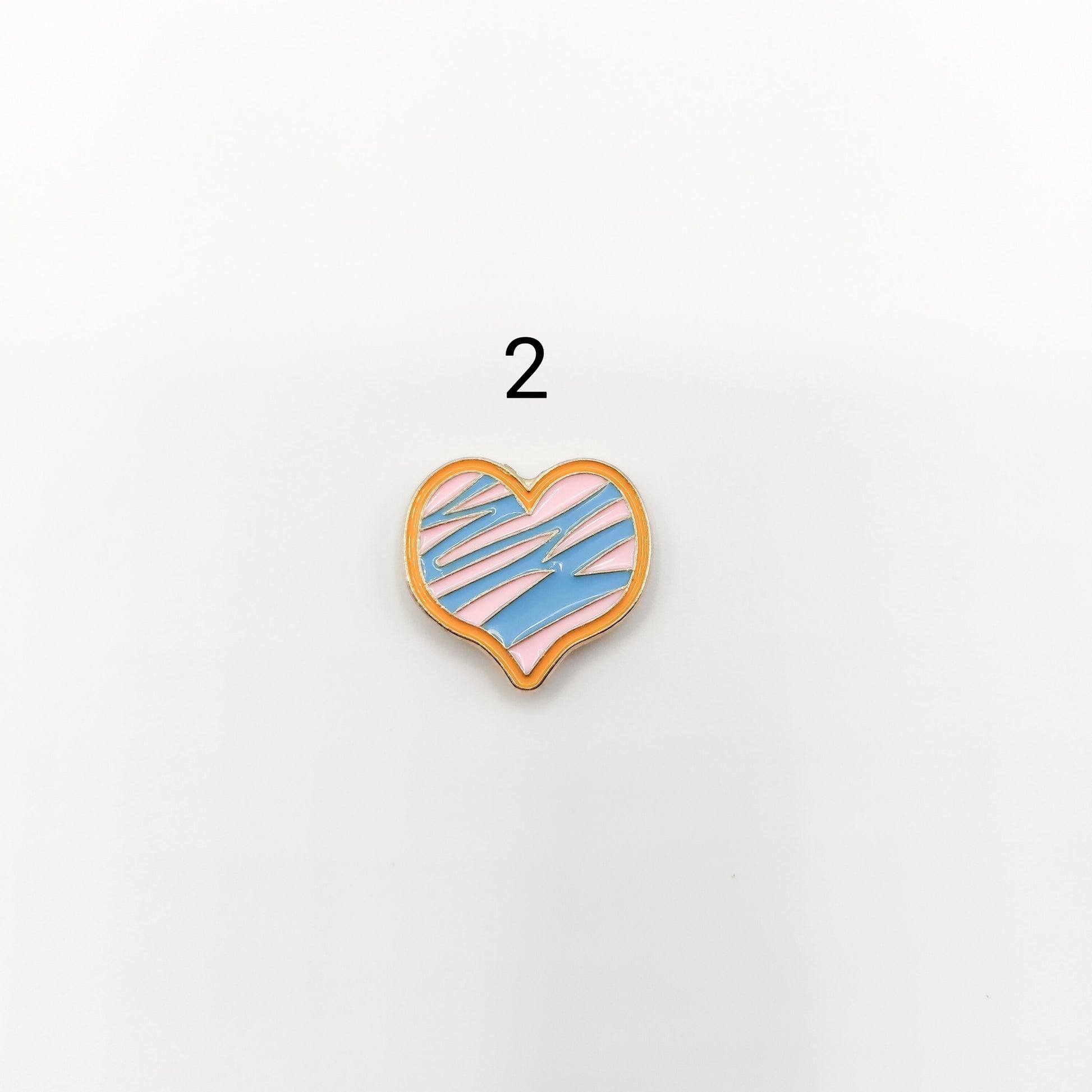 Graffiti Heart enamel needle minders, Cute Needle Minder for Embroidery, Cross Stitch, Needle work, needlecraft projects and sewing.