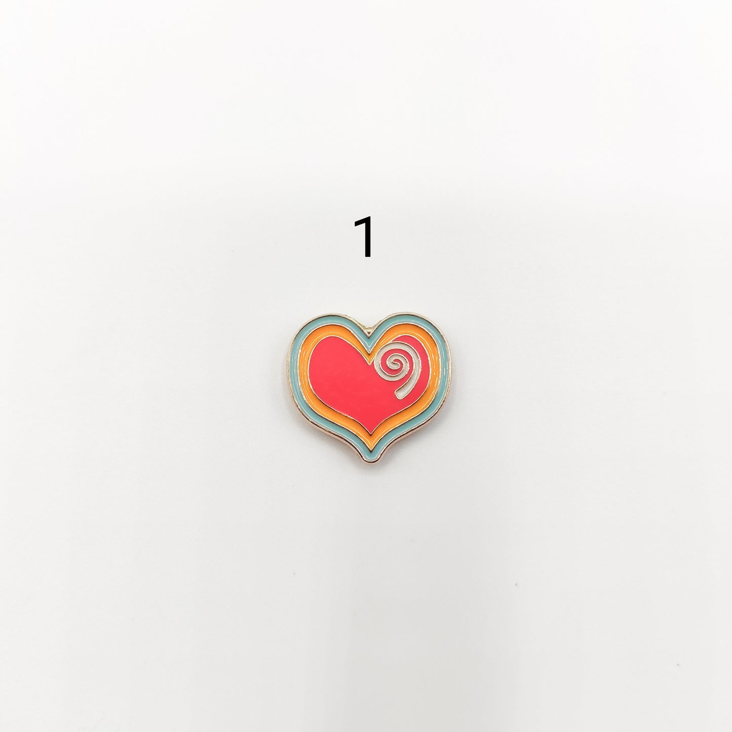 Graffiti Heart enamel needle minders, Cute Needle Minder for Embroidery, Cross Stitch, Needle work, needlecraft projects and sewing.