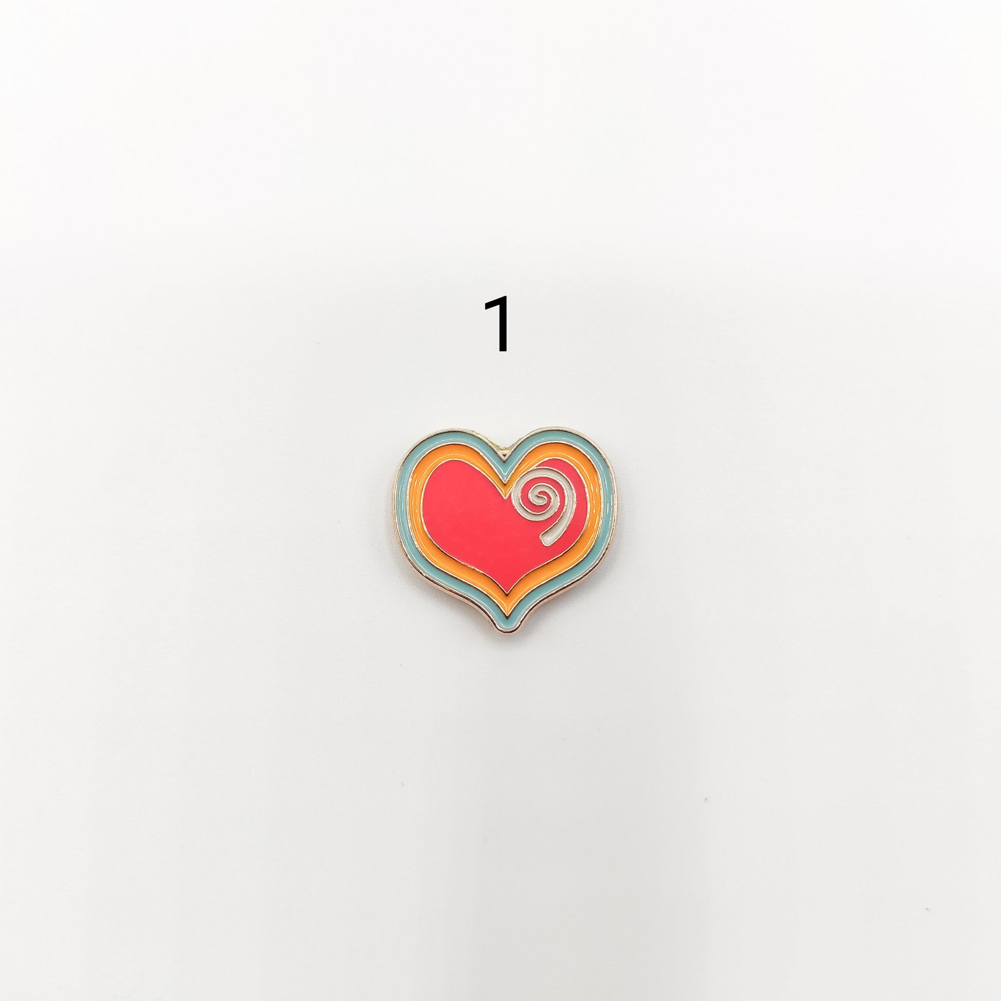 Graffiti Heart enamel needle minders, Cute Needle Minder for Embroidery, Cross Stitch, Needle work, needlecraft projects and sewing.