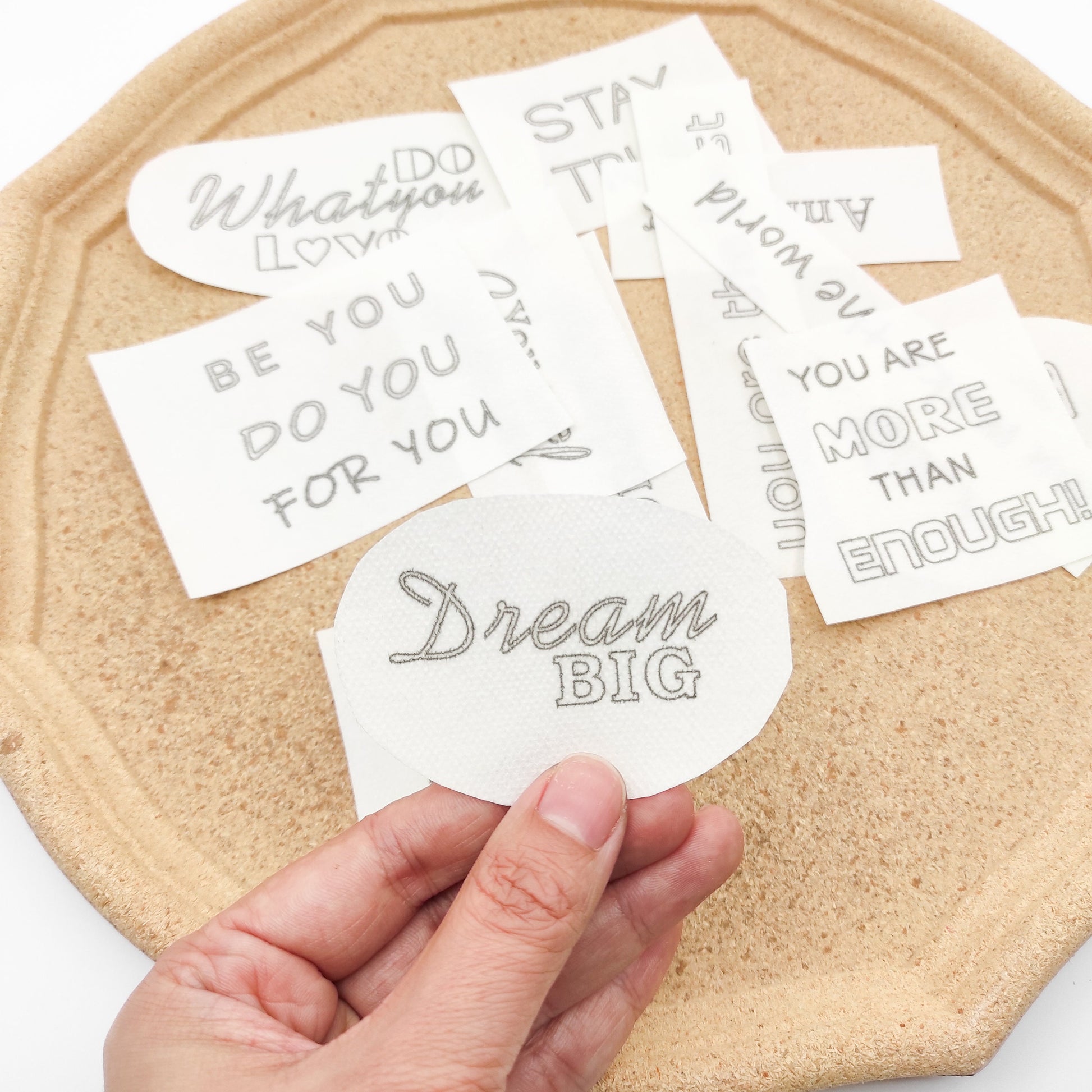 Motivational Stick & Stitch hand embroidery patterns, DIY embroidery patterns for clothes/bags/kitchen towel/pillow case