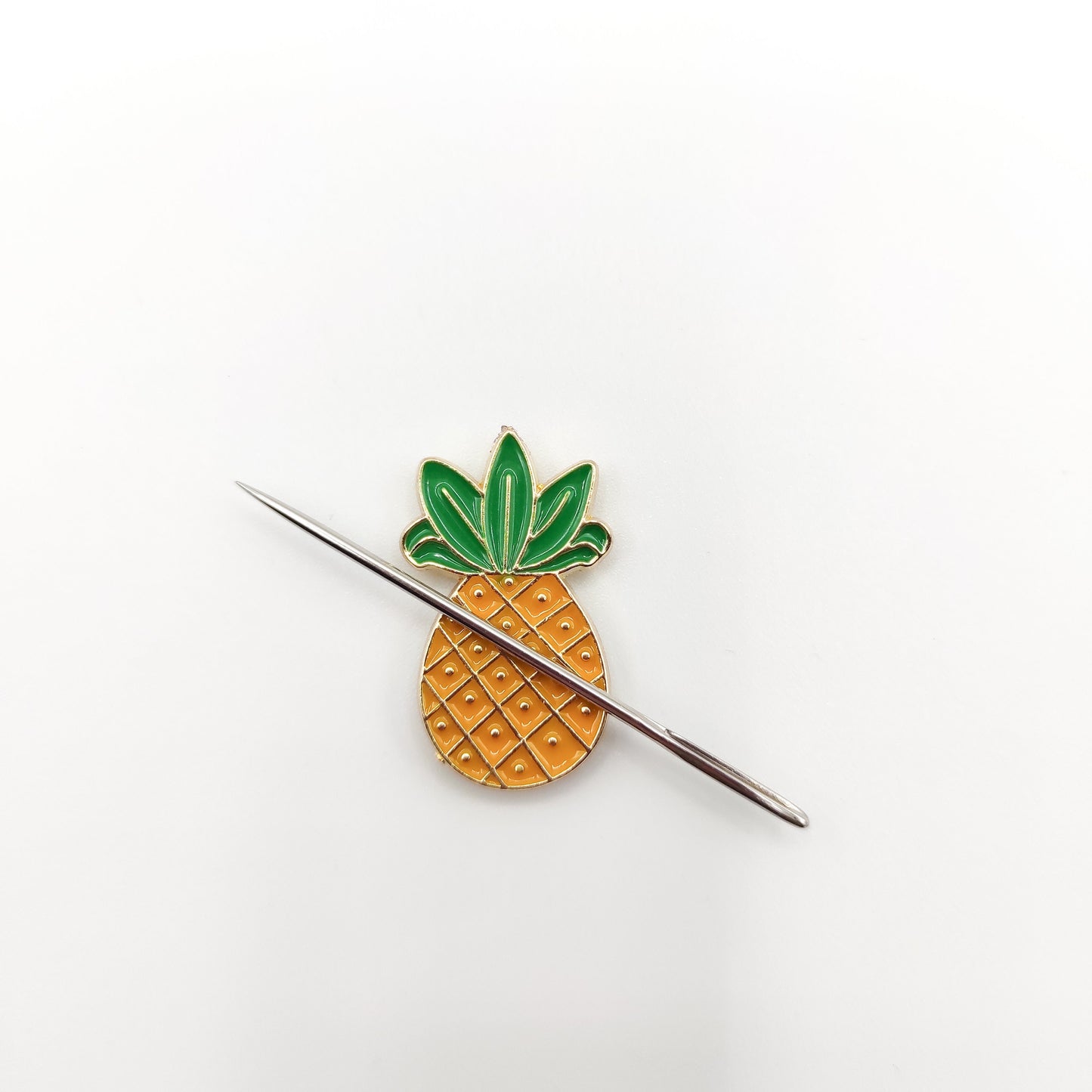 Fruit Small Enamel needle minders, Peach/Watermelon/Blueberry/Lemon/Avocado/Pineapple Needle Minder for Embroidery/Cross Stitch/Needle work