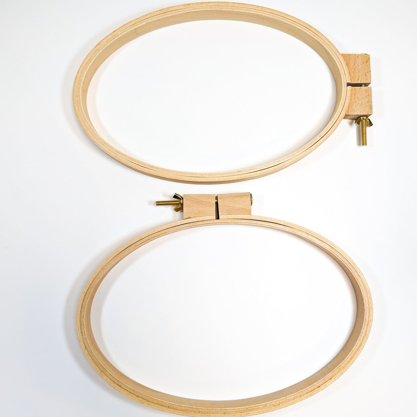 Thick Wooden Hoop for Hand Stitching, Hand Embroidery, Cross stitch, Quilting, Punch Needle, Needlework, Craft. Large Round display.