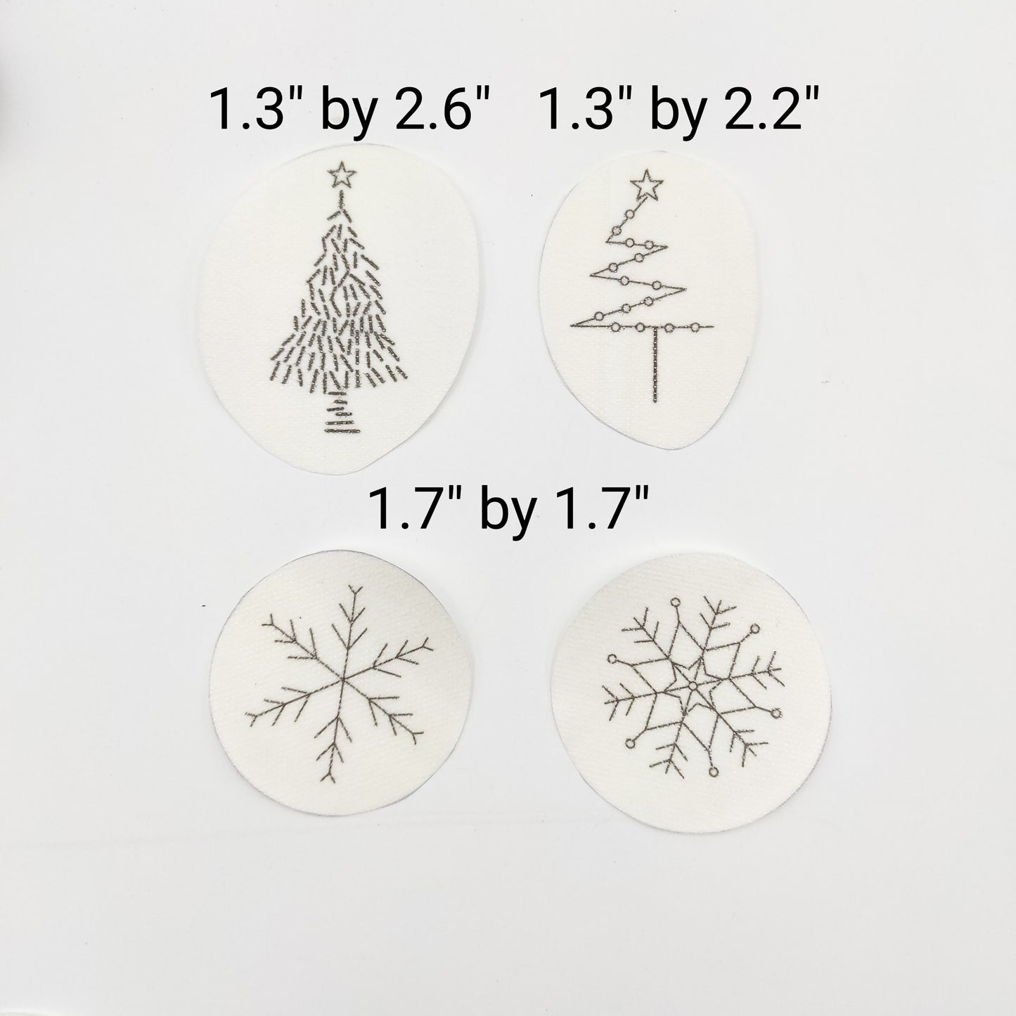 Christmas Stick & Stitch embroidery patterns, DIY embroidery patterns for felt ornaments