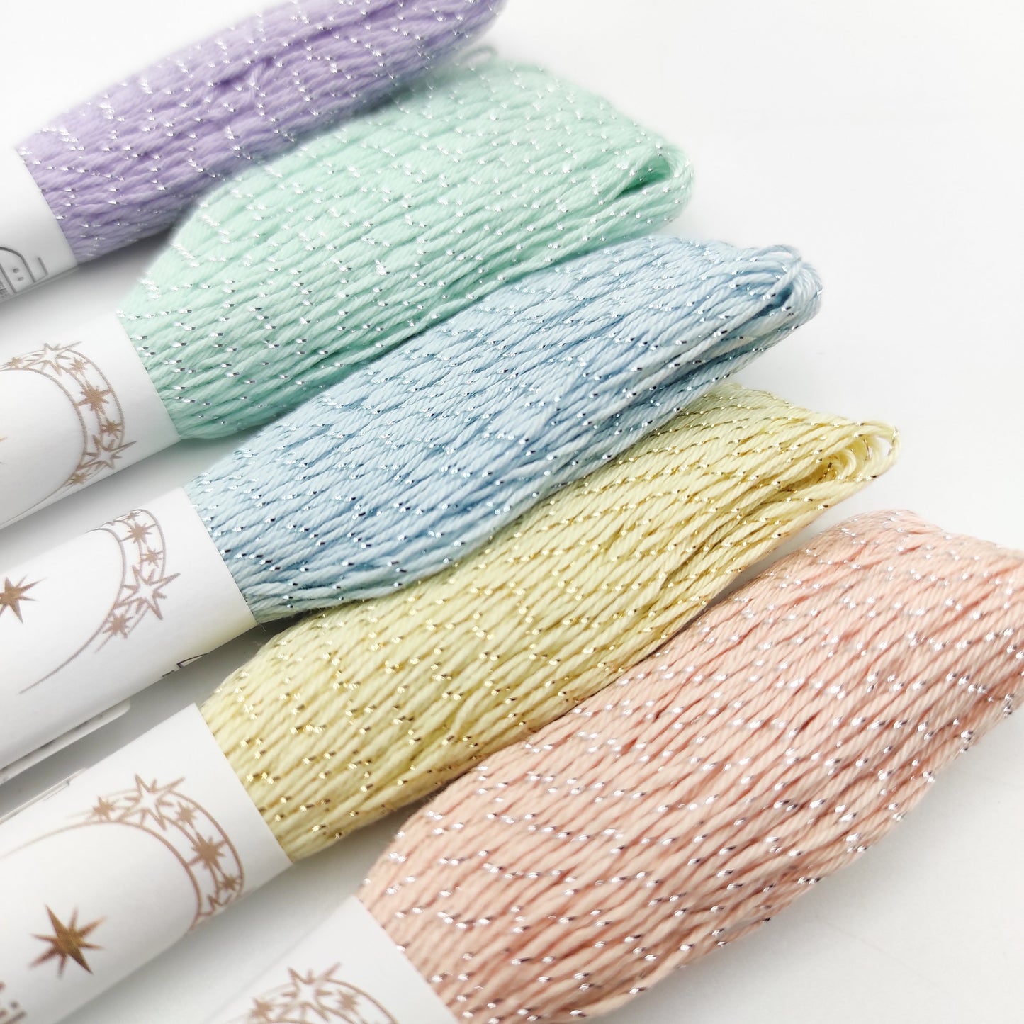 Soft Colors Olympus Sashiko Thread - Lamé and Awai-iro Collection-Perfect for Stitching and Quilting"